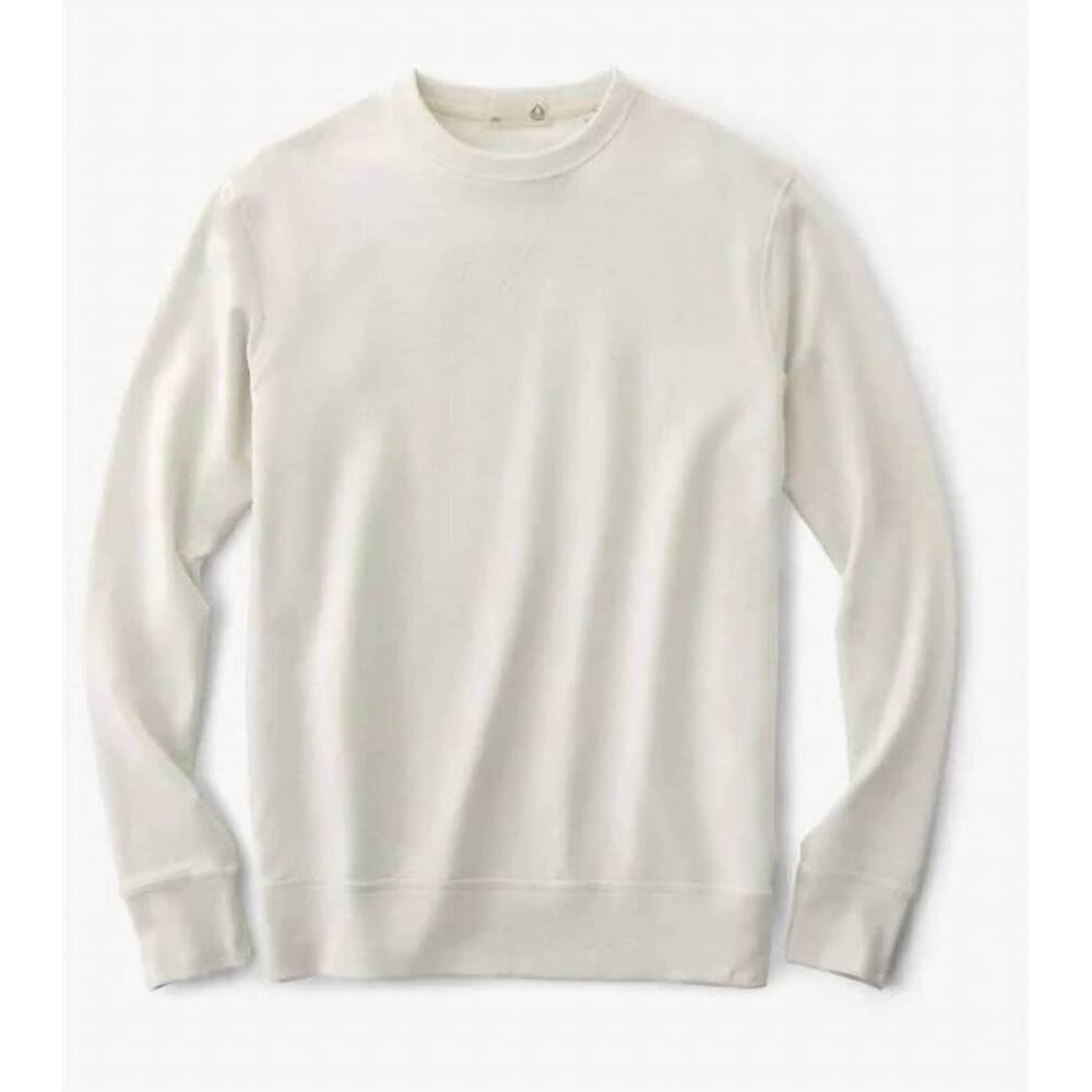 NEW TASC women's varsity sweatshirt in ivory heather